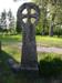 Кладбище «Kalnanšu», волость Светес, июнь 2019 г. Кельтский крест из шведского известняка.