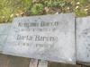 Большое кладбище, Рига, февраль 2020 г. Табличка на месте семейного захоронения Баронсов.