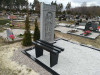 Bērzu kapi, Jelgava, установка надгробного ансамбля 'Хачкар', 2018 год
