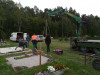 Bērzu kapi, Jelgava, установка надгробного ансамбля 'Хачкар', 2018 год