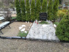Кладбище «Baložu», Елгава, март 2019 г. Комбинирование изделие с использованием облицовки полированным гранитом.