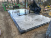 Кладбище Meža, Елгава, февраль 2019 г. Облицовка каменной плиткой на сплошное бетонное основание.