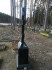 Кладбище «Meža», Елгава, ноябрь 2019 г. Современный полированный гранитный крест на фрезерованном постаменте.