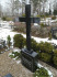 Кладбище «Teteles», посёлок Ане, март 2019 г. Современный полированный гранитный крест на массивном постаменте.