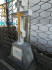 Церковь Успения Богородицы, Елгава, март 2019 г. Могильные кресты и постаменты из шлифованного бетона на захоронениях возле церкви.