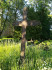 Кладбище «Sesavas», волость Сесавас, сентябрь 2019 г. Металлический крест над склепом-криптой борона и баронессы фон Медем.