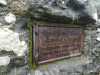 Кладбище «Katlakalna», волость Кекавас, ноябрь 2019 г. Мемориальная табличка на памятнике Г. Меркелю.
