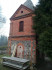 Кладбище «Gauriņu», волость Залениеку, январь 2020 г. Кладбищенская колокольня с тыльной стороны.