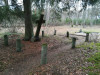 Кладбище «Gauriņu», волость Залениеку, январь 2020 г. Одно из больших мест семейных захоронений.