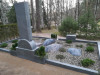 Кладбище «Tērvetes», волость Терветес, январь 2020 г. Надгробники из полевых валунов.