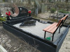 Ивановское кладбище, Рига, март 2020 г. Облицовка бетонной плиткой с использованием монолитного бетонного основания.