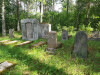 Иудейское (еврейское) кладбище Зилупе, июль 2020 г. Уцелевшие памятники на центральной части кладбища.