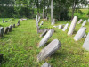 Иудейское (еврейское) кладбище Лудзы, июль 2020 г. Еще менее объяснимый феномен 'наклонившихся' памятников.