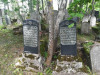 Иудейское (еврейское) кладбище Лудзы, июль 2020 г. Надгробия 20-30 годов 20 века. Бетонные мацевы и надгробники, с использованием плит из черного гранита.