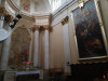 Краслава, костел св. короля Людвига IX, июль 2020 г. Фреска центрального алтаря и картина художника Т. Лысевича.