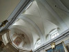 Краслава, костел св. короля Людвига IX, июль 2020 г. Верхняя часть фрески центрального алтаря и потолочные своды храма.
