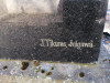 Март 2023. Кладбище Лиелвирцавас. Памятник Юриса Алунанса установлен мастерской Я. Тикумса, Елгава.